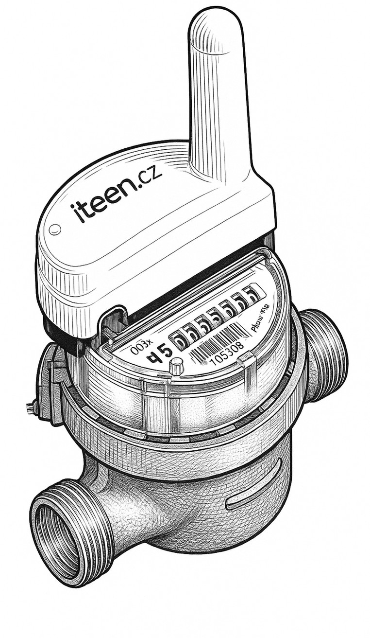 Bytový vodoměr s rádiovým modulem APATOR METRA E-RM30.3